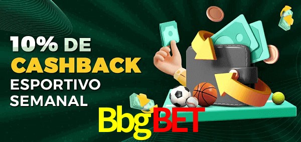 10% de bônus de cashback na Bbgbet